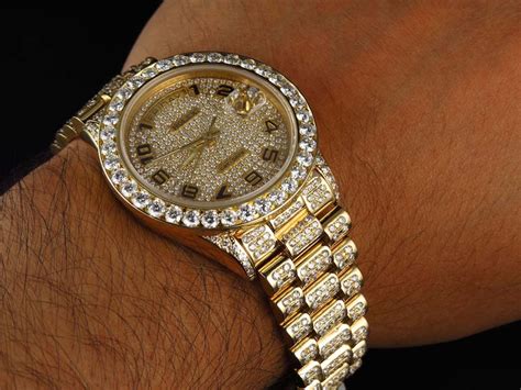 rolex solid 18kt gold ice|rolex watches gold.